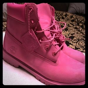 Limited Edition pink Timberlands